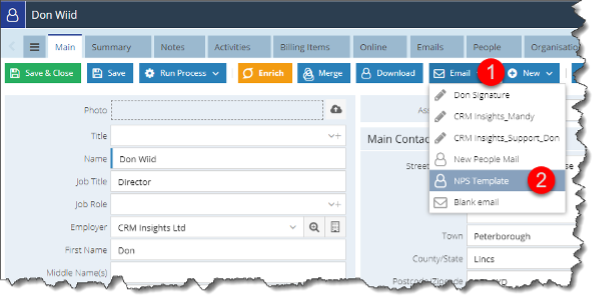 Integrate NPS with CRM