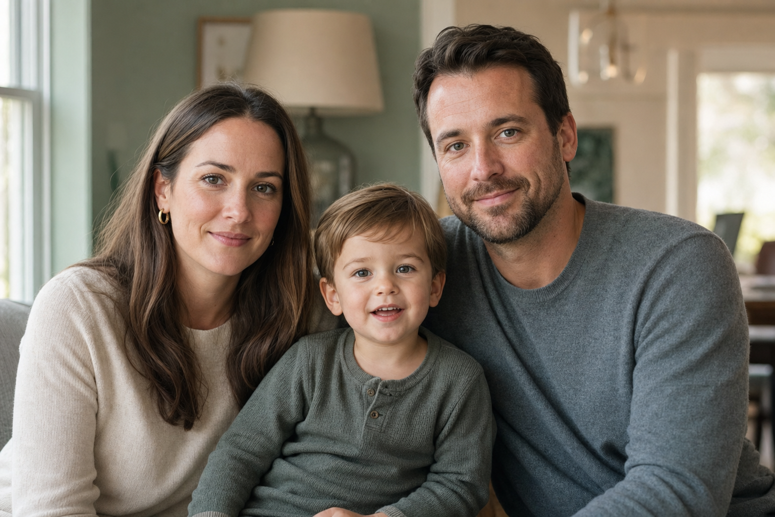 Composite illustration of Megan, David, and Noah Keller